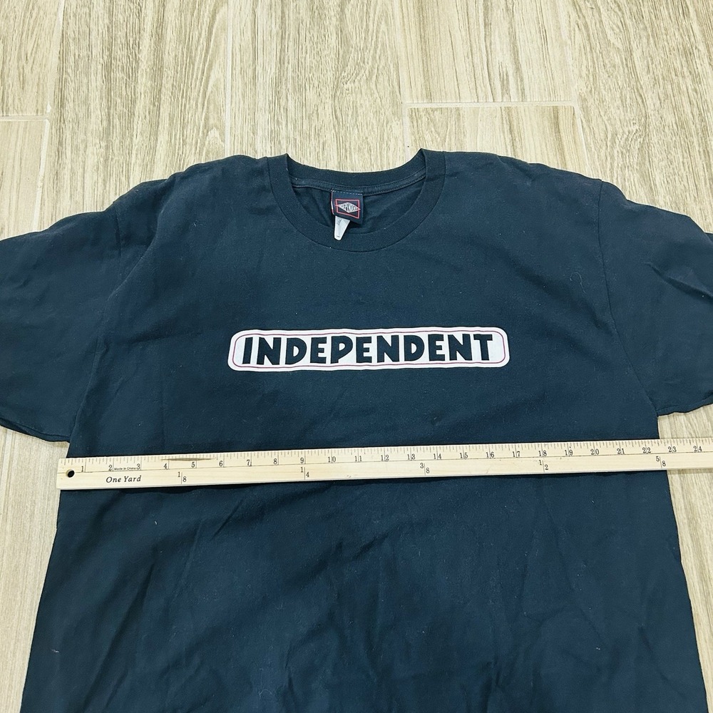 Vintage Independent Skateboard Trucks Classic Spell Out Graphic Men's T-Shirt XL - Picture 3 of 5